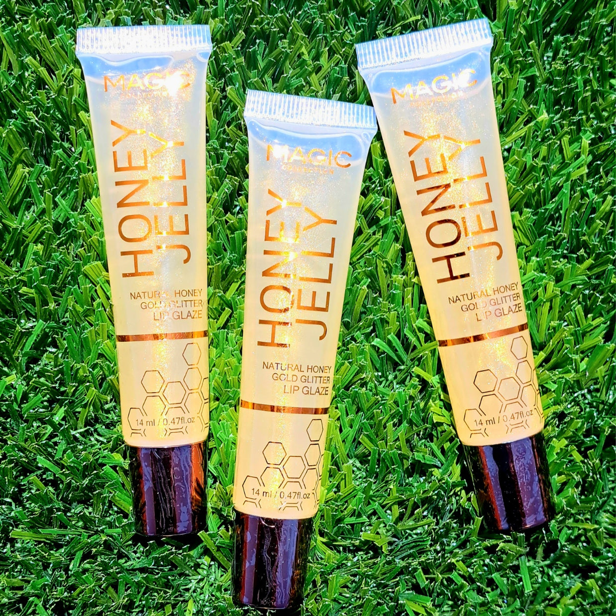 Magic Collection Honey Bomb Gold Glitter Lip Gloss